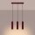 Hängelampe höhenverstellbar Aluminium Burgund GU10 45cm
