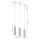 Hängelampe höhenverstellbar Aluminium Burgund GU10 45cm