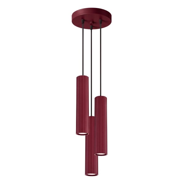 Hängelampe verstellbar Aluminium Burgund GU10 L:19,5cm