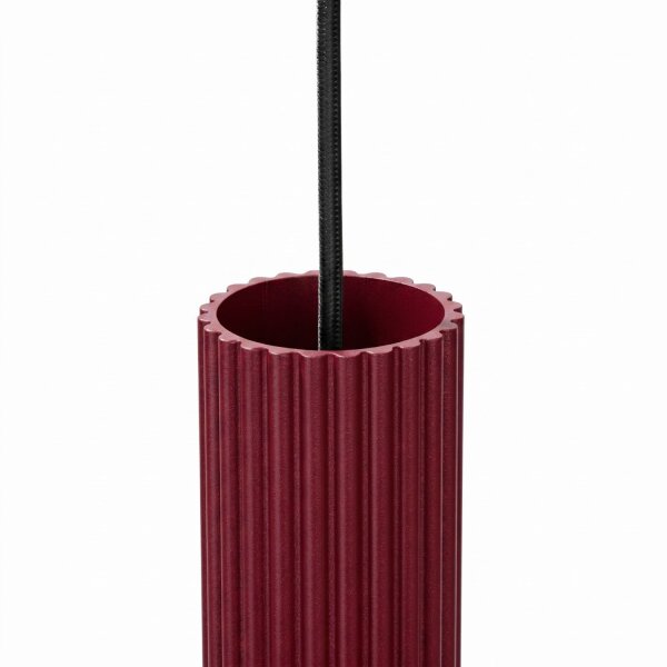Hängelampe verstellbar Aluminium Burgund GU10 L:19,5cm