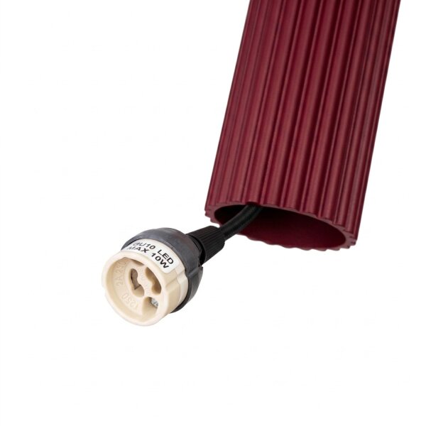 Hängelampe verstellbar Aluminium Burgund GU10 L:19,5cm