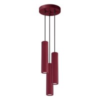 H&auml;ngelampe verstellbar Aluminium Burgund GU10 L:19,5cm