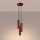 Hängelampe verstellbar Aluminium Burgund GU10 L:19,5cm