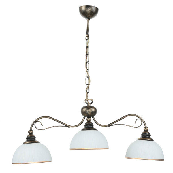 Pendelleuchte in Braun antik L:74cm Esstisch Lampe
