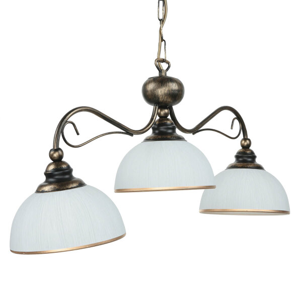Pendelleuchte in Braun antik L:74cm Esstisch Lampe