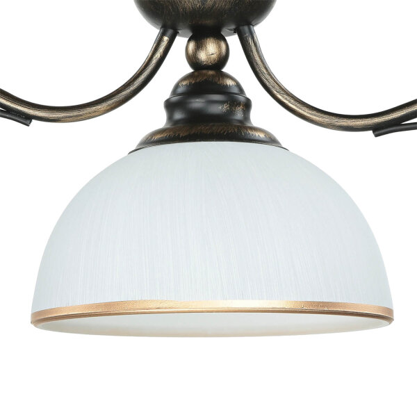 Pendelleuchte in Braun antik L:74cm Esstisch Lampe