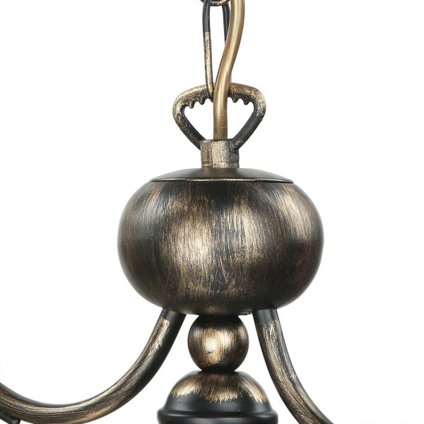 Pendelleuchte in Braun antik L:74cm Esstisch Lampe