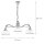 Pendelleuchte in Braun antik L:74cm Esstisch Lampe