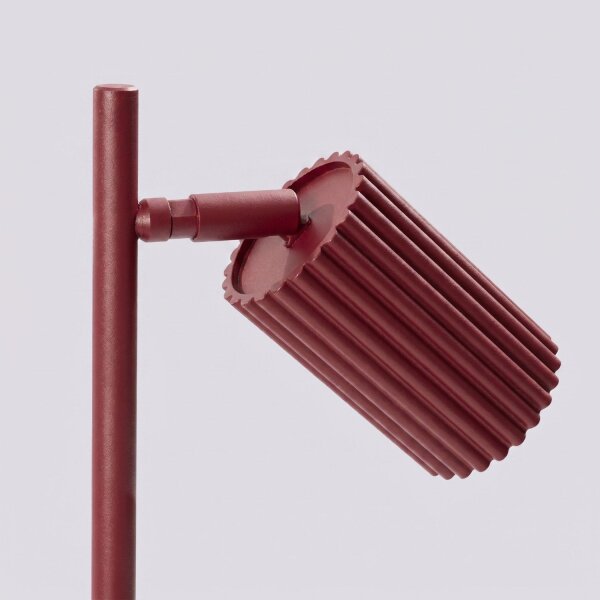 Tischlampe schwenkbar Aluminium Burgund GU10 H:43cm