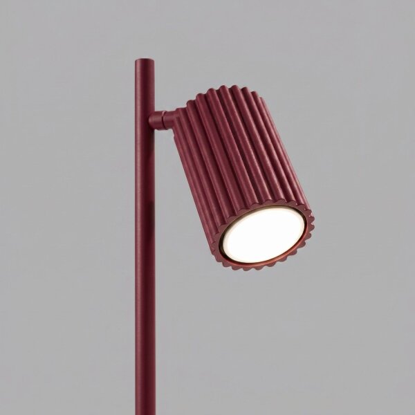 Tischlampe schwenkbar Aluminium Burgund GU10 H:43cm