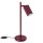 Tischlampe schwenkbar Aluminium Burgund GU10 H:43cm