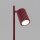 Tischlampe schwenkbar Aluminium Burgund GU10 H:43cm