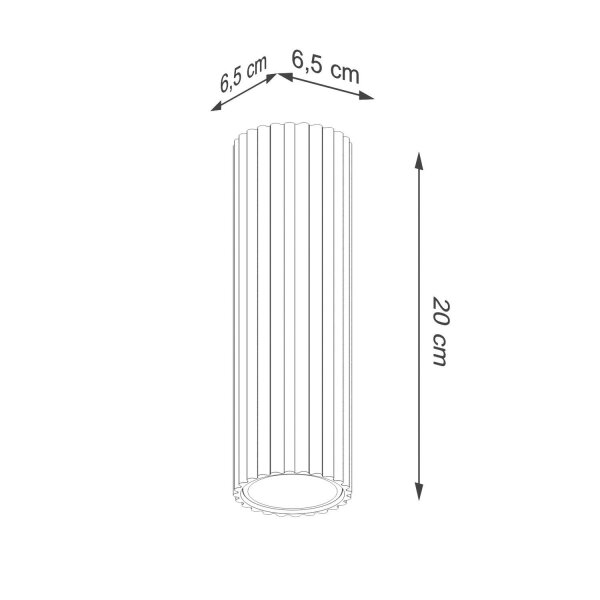 Deckenlampe Aluminium Ultramarin GU10 L:6,5cm rund