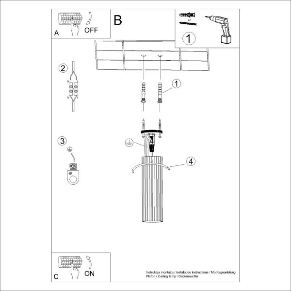 Deckenlampe Aluminium Ultramarin GU10 L:6,5cm rund