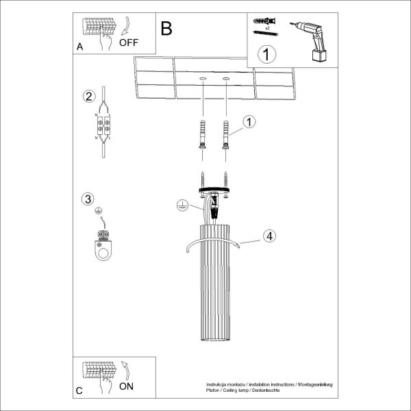Deckenlampe Aluminium Ultramarin GU10 H:30 cm rund