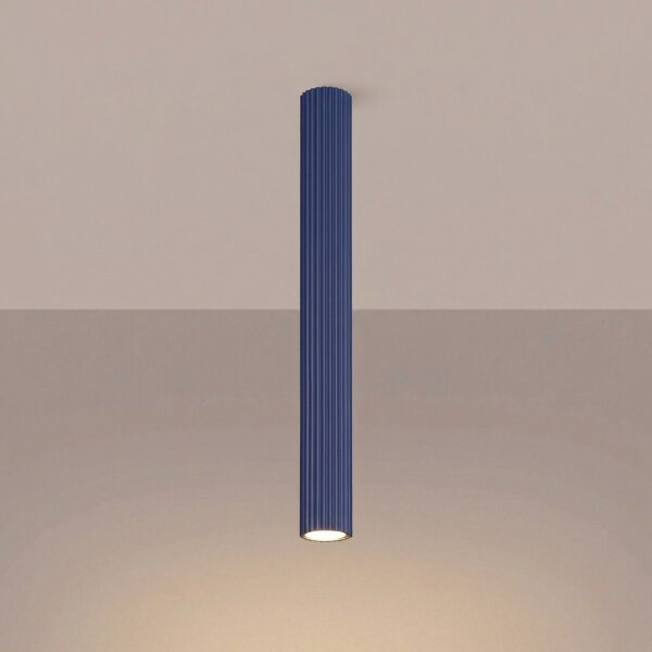Deckenlampe Aluminium Ultramarin GU10 B:6,5 cm rund