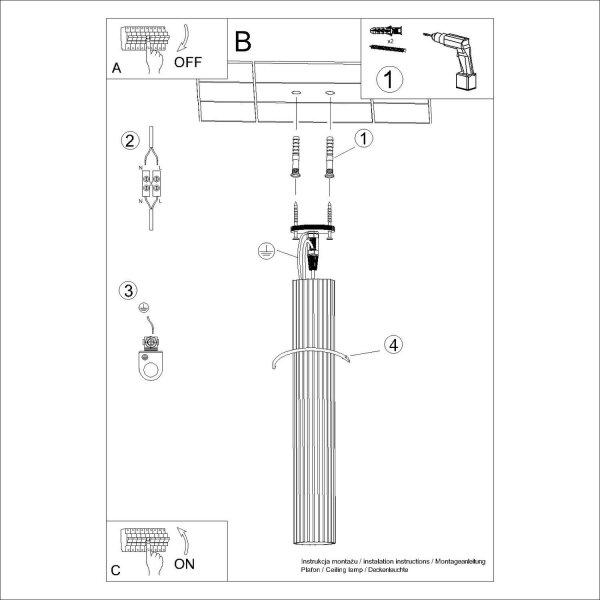 Deckenlampe Aluminium Ultramarin GU10 B:6,5 cm rund