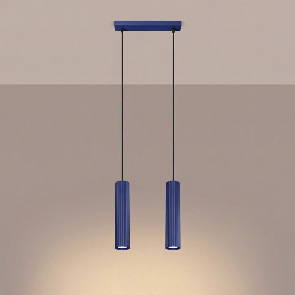 Hängelampe verstellbar Aluminium Ultramarin GU10 L:30cm