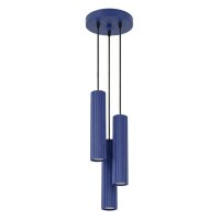 H&auml;ngelampe verstellbar Aluminium Ultramarin GU10 19,5cm