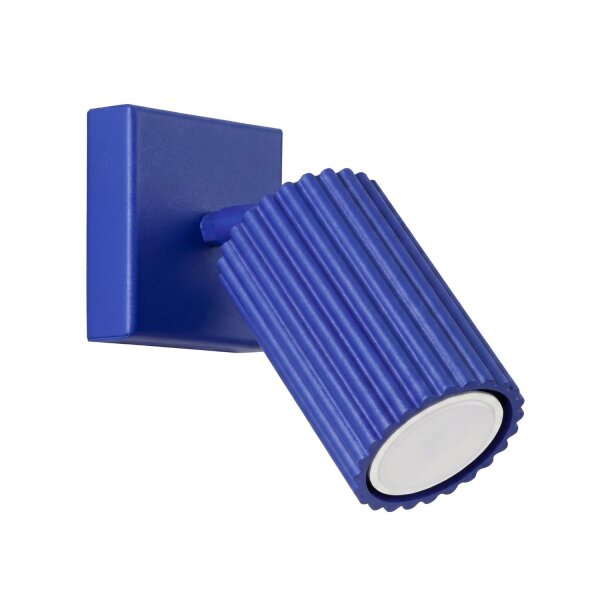 Wandlampe schwenkbar Aluminium Ultramarin GU10 H:16cm