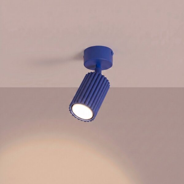Deckenspot schwenkbar Aluminium Ultramarin GU10 B:7cm