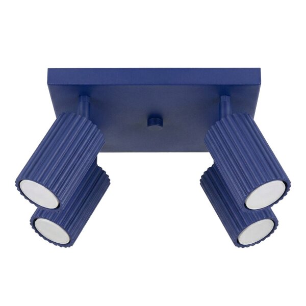 Deckenspot schwenkbar Aluminium Ultramarin GU10 B:25cm