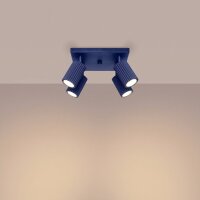 Deckenspot schwenkbar Aluminium Ultramarin GU10 B:25cm