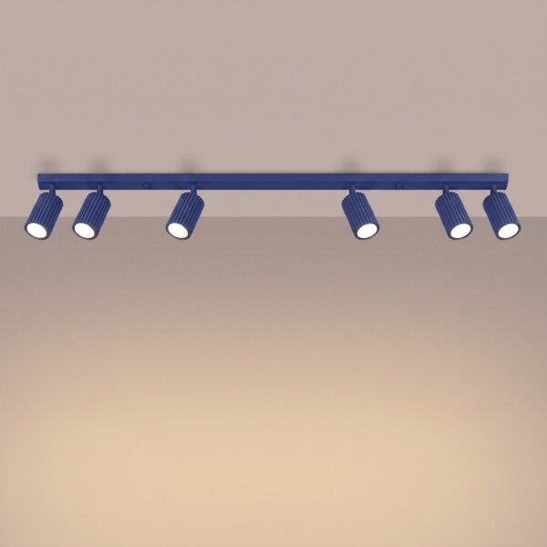 Deckenspot schwenkbar Aluminium Ultramarin GU10 117cm