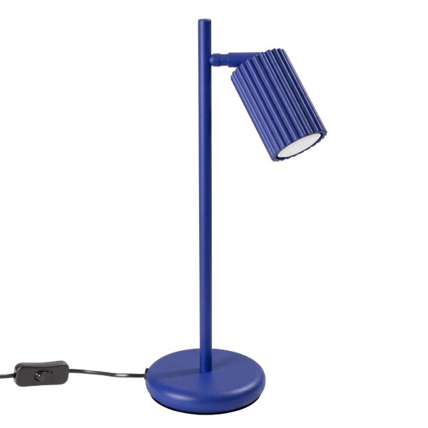 Tischlampe schwenkbar Aluminium Ultramarin GU10 19,5cm