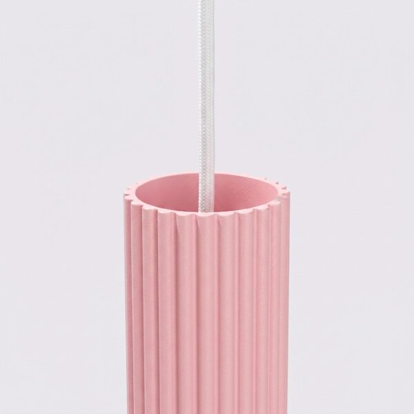 Hängelampe höhenverstellbar Aluminium Rosa GU10 19,5cm