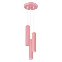 H&auml;ngelampe h&ouml;henverstellbar Aluminium Rosa GU10...