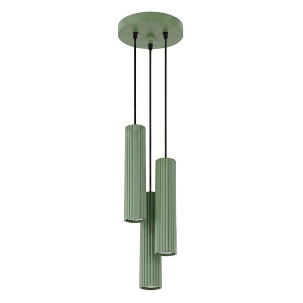 Hängelampe verstellbar Aluminium Salbei GU10 L:19,5cm