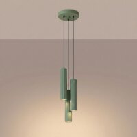 Hängelampe verstellbar Aluminium Salbei GU10 L:19,5cm