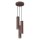 Hängelampe höhenverstellbar Aluminium Braun GU10 19,5cm