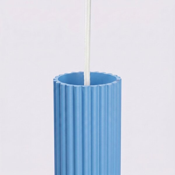 Hängelampe verstellbar Aluminium Hellblau GU10 L:19,5cm