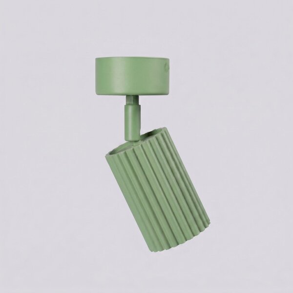 Deckenspot schwenkbar Aluminium Salbei GU10 B:6,5cm