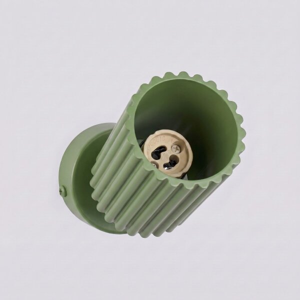 Deckenspot schwenkbar Aluminium Salbei GU10 B:6,5cm