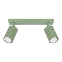 Deckenspot schwenkbar Aluminium Salbei GU10 L:30cm