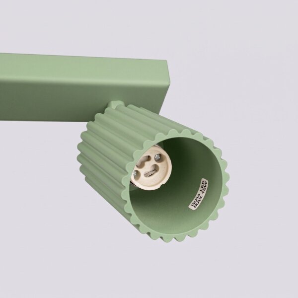 Deckenspot schwenkbar Aluminium Salbei GU10 L:45cm