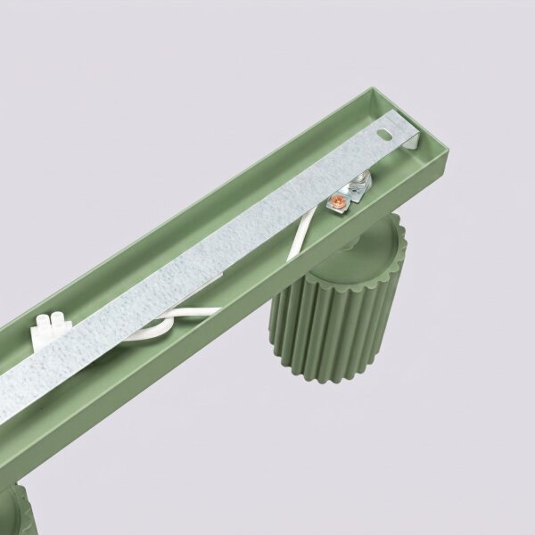 Deckenspot schwenkbar Aluminium Salbei GU10 L:45cm