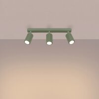 Deckenspot schwenkbar Aluminium Salbei GU10 L:45cm