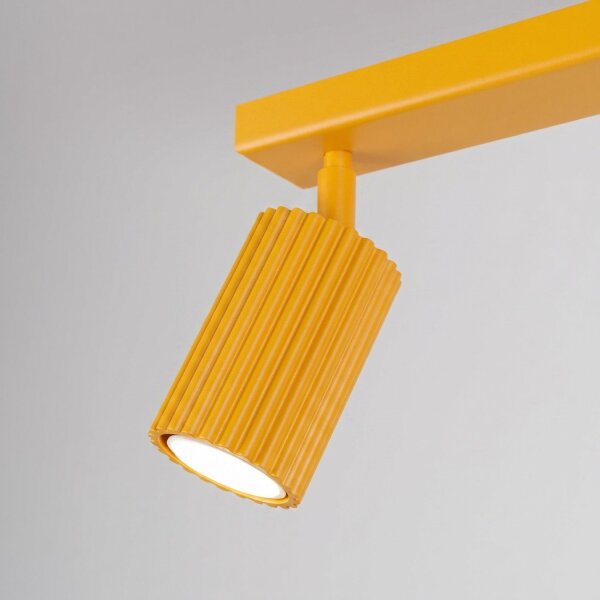 Deckenspot schwenkbar drehbar Aluminium Gelb GU10 30cm