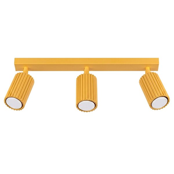 Deckenspot schwenkbar drehbar Aluminium Gelb GU10 45cm