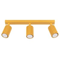 Deckenspot schwenkbar drehbar Aluminium Gelb GU10 45cm