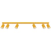 Deckenspot schwenkbar drehbar Aluminium Gelb GU10 117cm