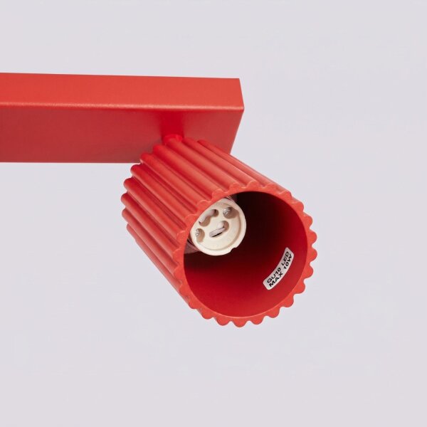 Deckenspot schwenkbar drehbar Aluminium Rot GU10 L:30cm