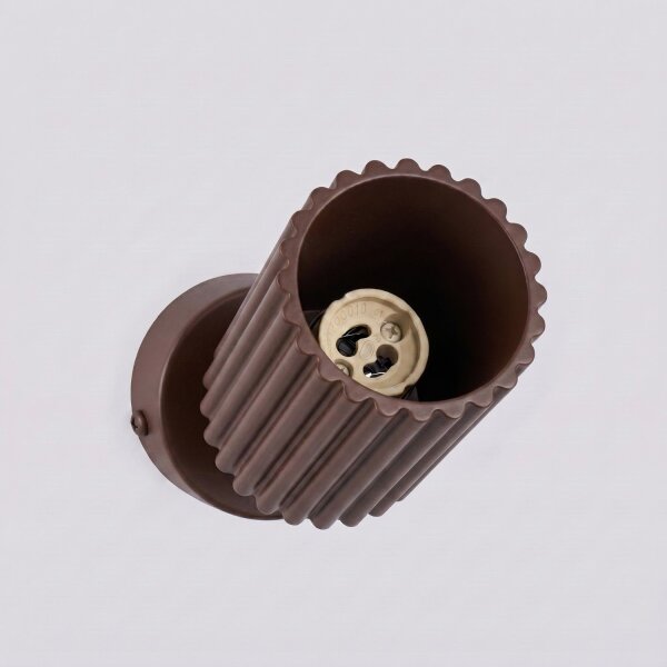 Deckenspot schwenkbar Aluminium Braun GU10 B:6,5cm