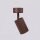 Deckenspot schwenkbar Aluminium Braun GU10 B:6,5cm