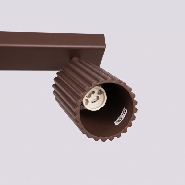 Deckenspot schwenkbar drehbar Aluminium Braun GU10 30cm