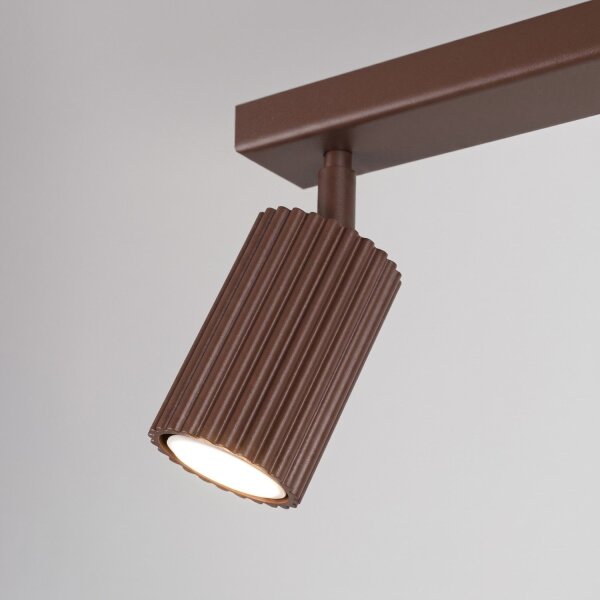 Deckenspot schwenkbar drehbar Aluminium Braun GU10 30cm